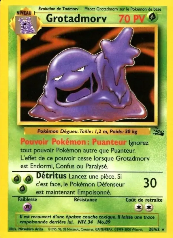 Grotadmorv — Fossile 28 French Pokémon card