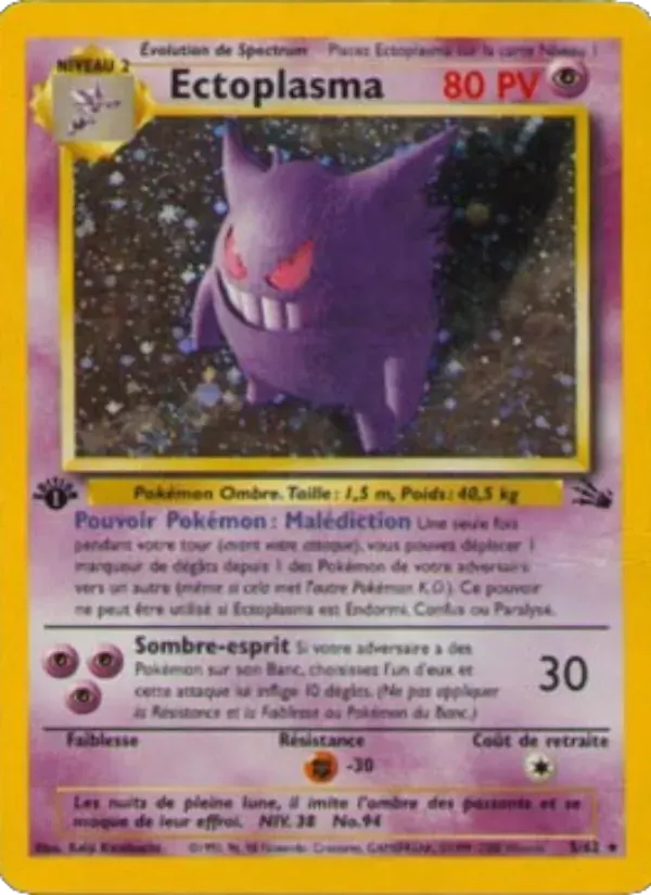 Ectoplasma — Fossile 5 French Pokémon card