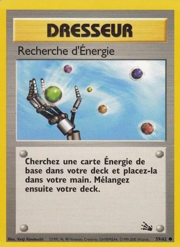 Recherche d'Énergie — Fossile 59 French Pokémon card
