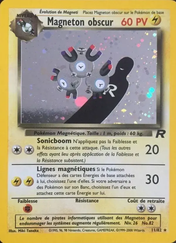 Magneton obscur — Team Rocket 11 French Pokémon card
