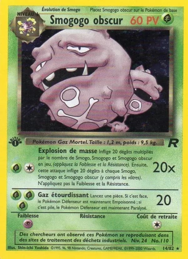 Smogogo obscur — Team Rocket 14 French Pokémon card