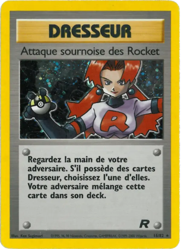Attaque sournoise des Rocket — Team Rocket 16 French Pokémon card