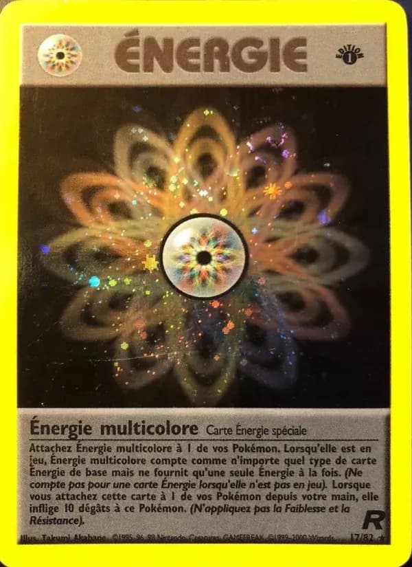 Énergie multicolore — Team Rocket 17 French Pokémon card