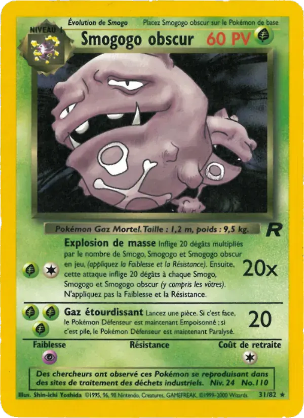 Smogogo obscur — Team Rocket 31 French Pokémon card