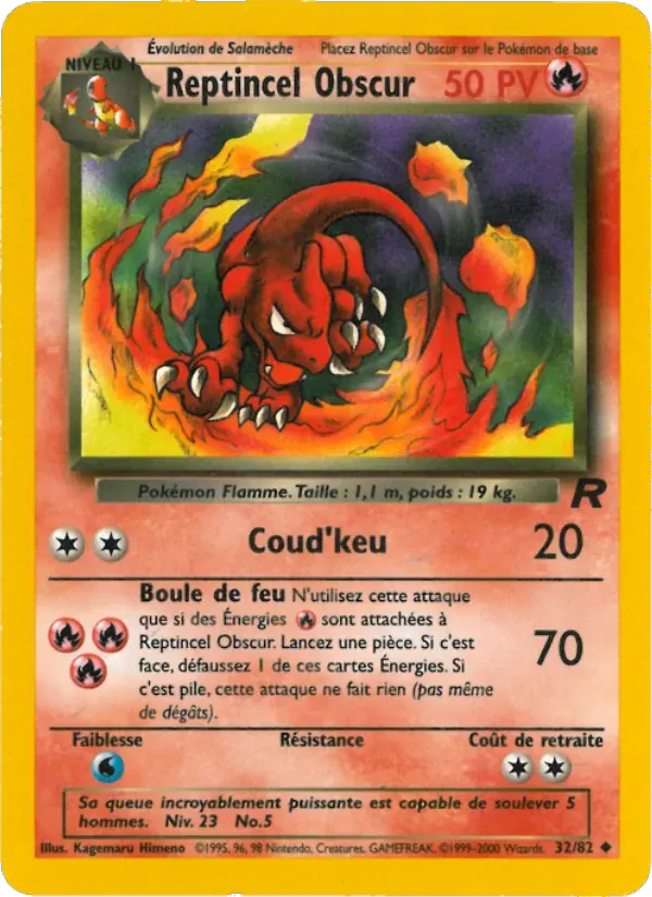 Reptincel Obscur — Team Rocket 32 French Pokémon card
