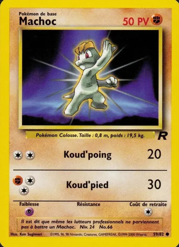 Machoc — Team Rocket 59 French Pokémon card