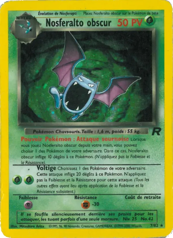 Nosferalto obscur — Team Rocket 7 French Pokémon card