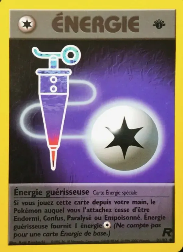 Énergie guérisseuse — Team Rocket 81 French Pokémon card