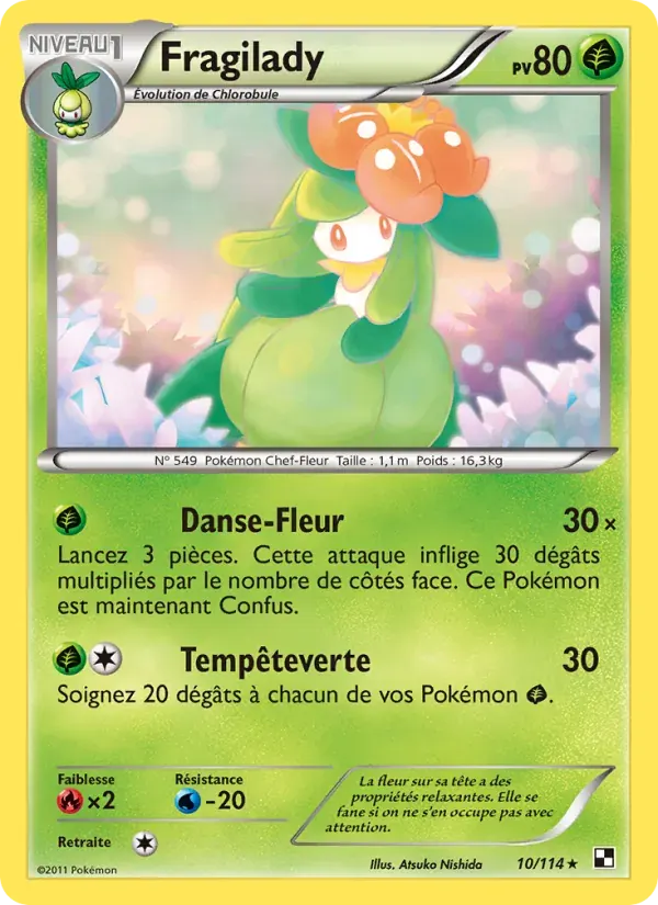 Fragilady — Noir & Blanc 10 French Pokémon card