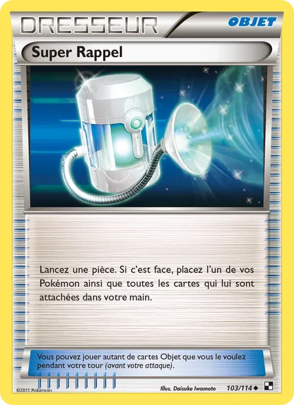 Super Rappel — Noir & Blanc 103 French Pokémon card