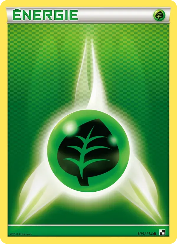 Énergie Plante — Noir & Blanc 105 French Pokémon card