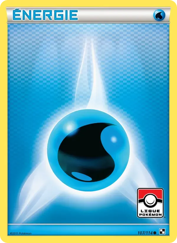 Énergie Eau — Noir & Blanc 107 French Pokémon card