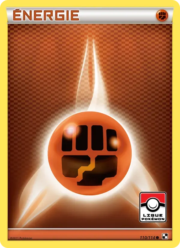 Énergie Combat — Noir & Blanc 110 French Pokémon card
