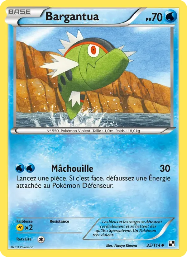 Bargantua — Noir & Blanc 35 French Pokémon card
