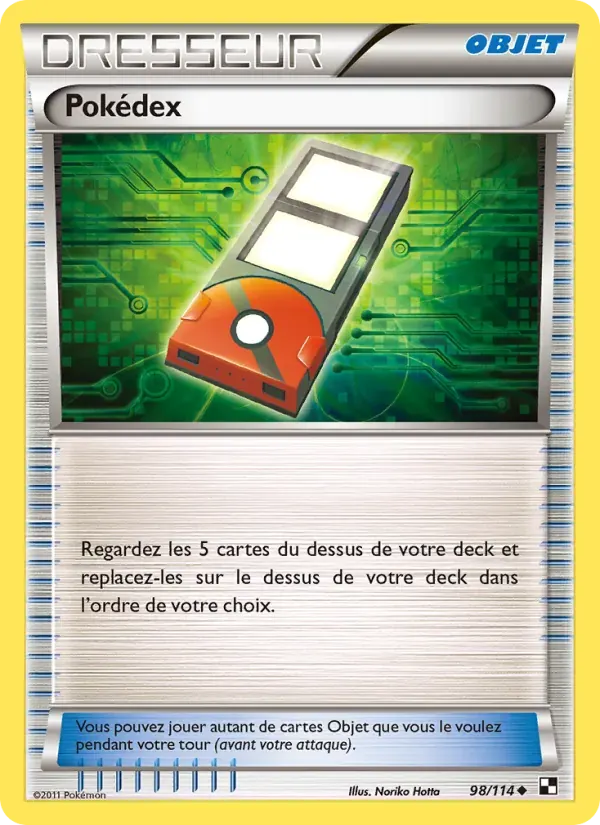 Pokédex — Noir & Blanc 98 French Pokémon card