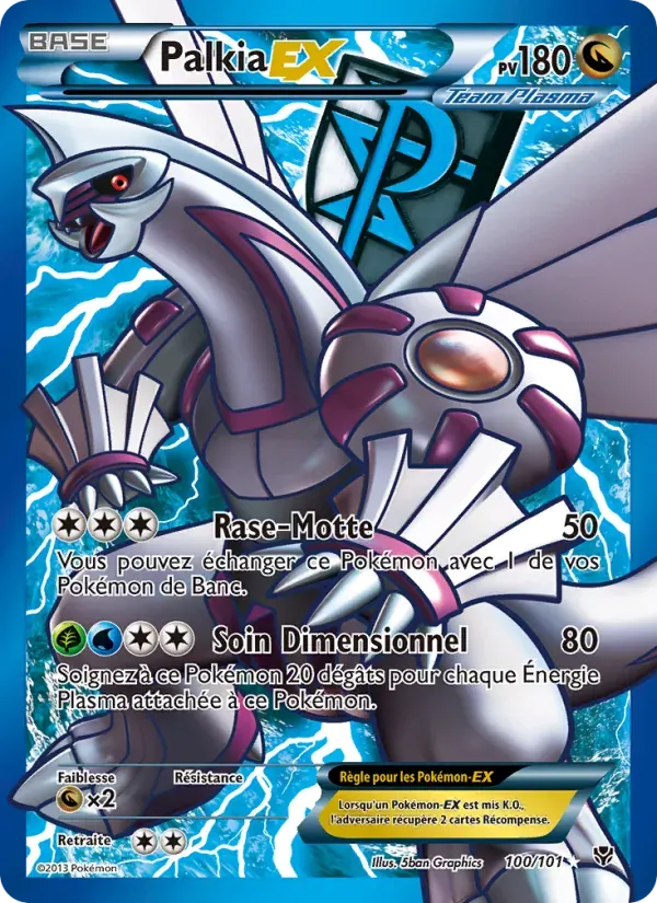 Palkia EX — Explosion Plasma 100 French Pokémon card