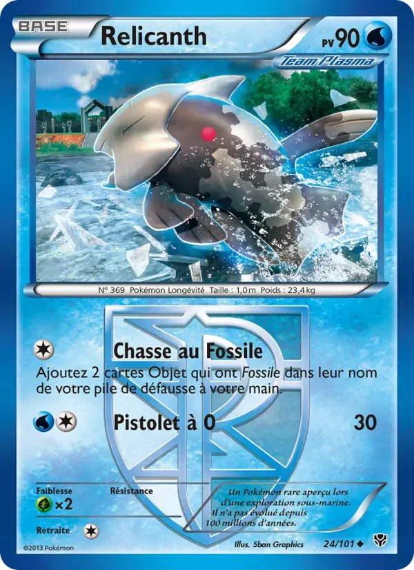 Relicanth — Explosion Plasma 24 French Pokémon card
