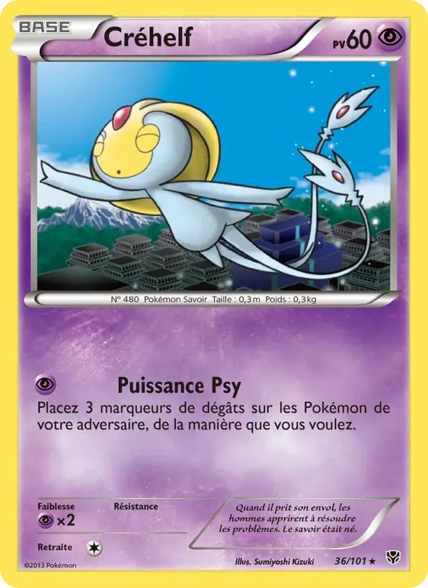 Créhelf — Explosion Plasma 36 French Pokémon card