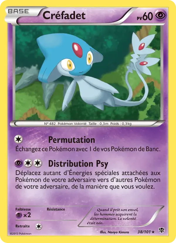 Créfadet — Explosion Plasma 38 French Pokémon card