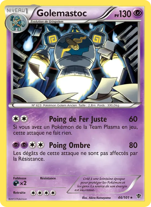 Golemastoc — Explosion Plasma 46 French Pokémon card