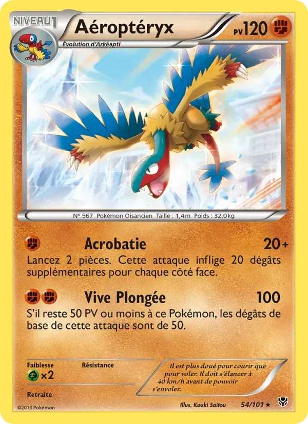 Aéroptéryx — Explosion Plasma 54 French Pokémon card