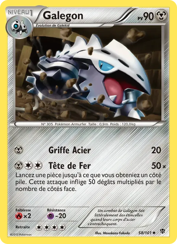 Galegon — Explosion Plasma 58 French Pokémon card