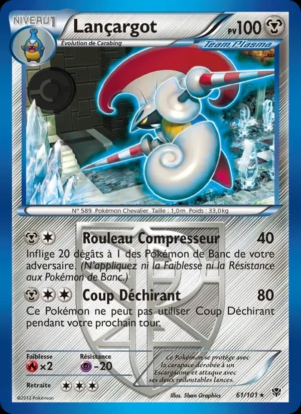 Lançargot — Explosion Plasma 61 French Pokémon card