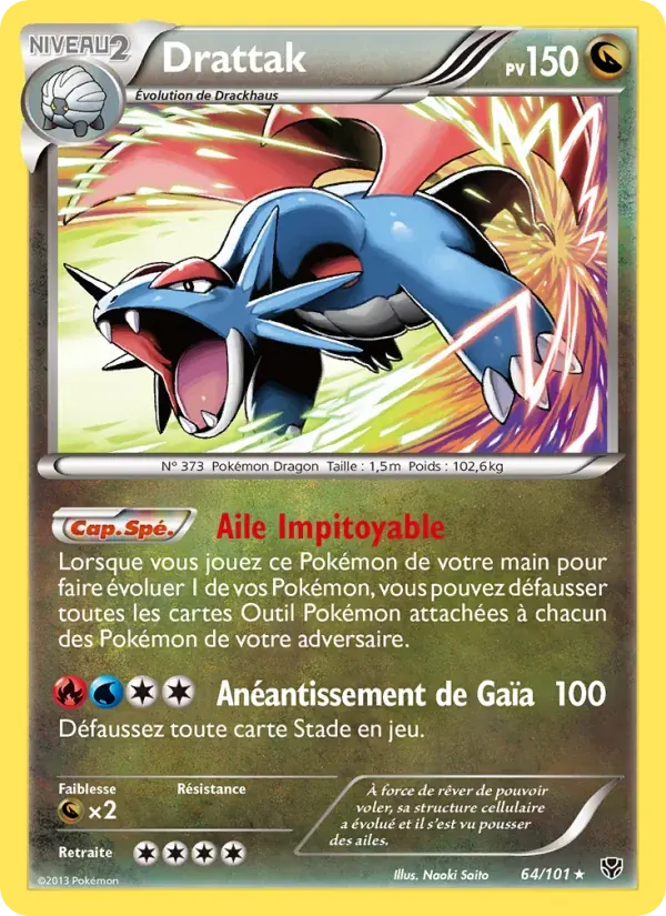 Drattak — Explosion Plasma 64 French Pokémon card