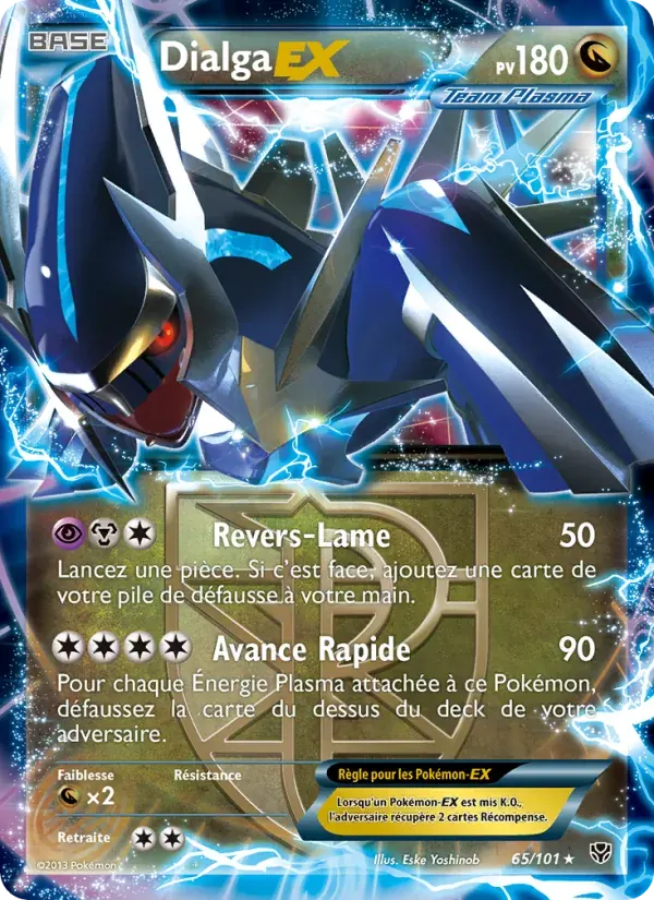 Dialga EX — Explosion Plasma 65 French Pokémon card