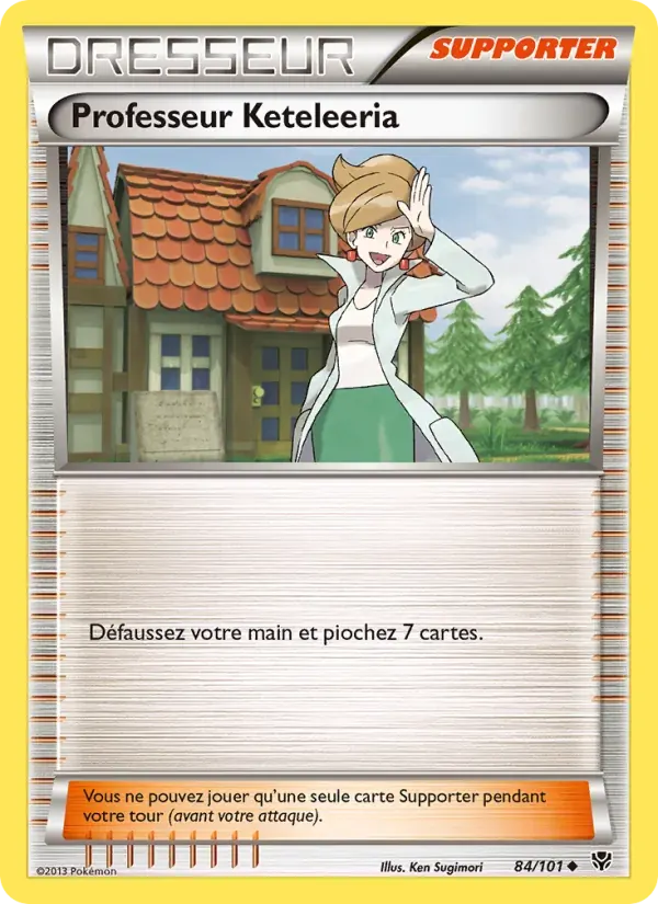 Professeur Keteleeria — Explosion Plasma 84 French Pokémon card