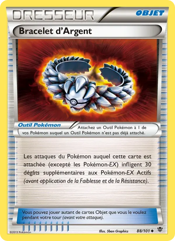 Bracelet d’Argent — Explosion Plasma 88 French Pokémon card