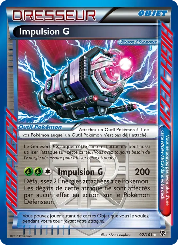 Impulsion G — Explosion Plasma 92 French Pokémon card