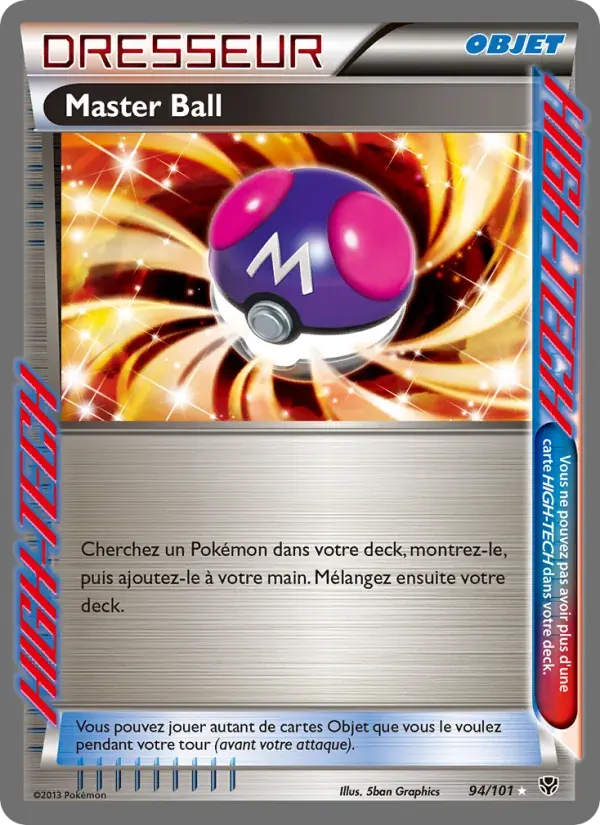 Master Ball — Explosion Plasma 94 French Pokémon card