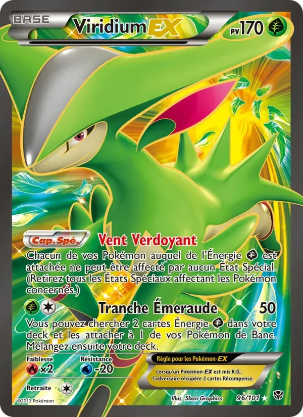 Viridium EX — Explosion Plasma 96 French Pokémon card