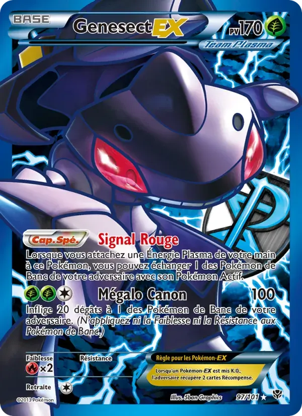 Genesect EX — Explosion Plasma 97 French Pokémon card