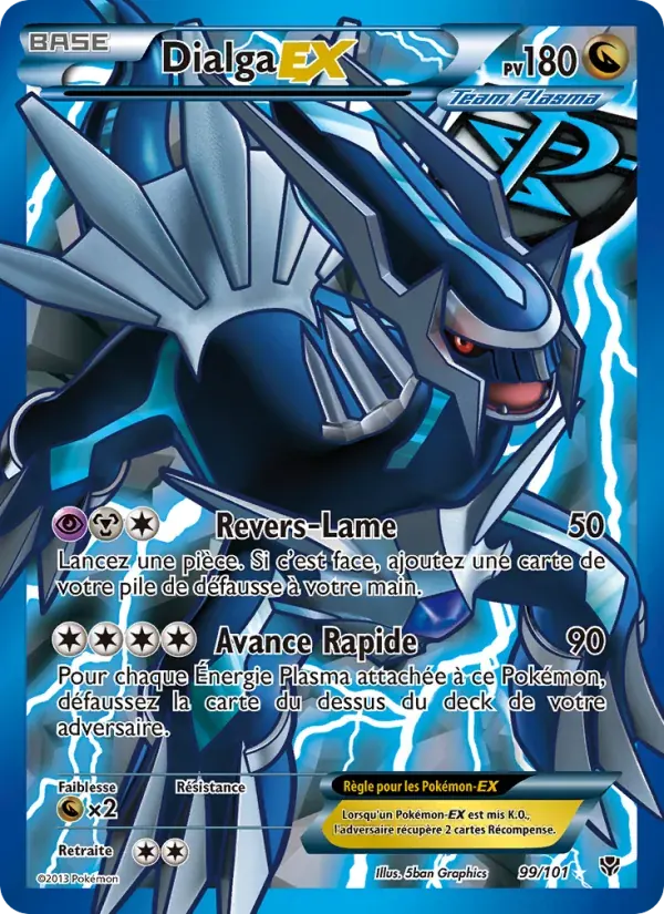 Dialga EX — Explosion Plasma 99 French Pokémon card