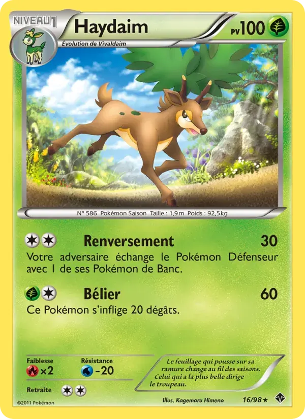 Haydaim — Pouvoirs Émergents 16 French Pokémon card