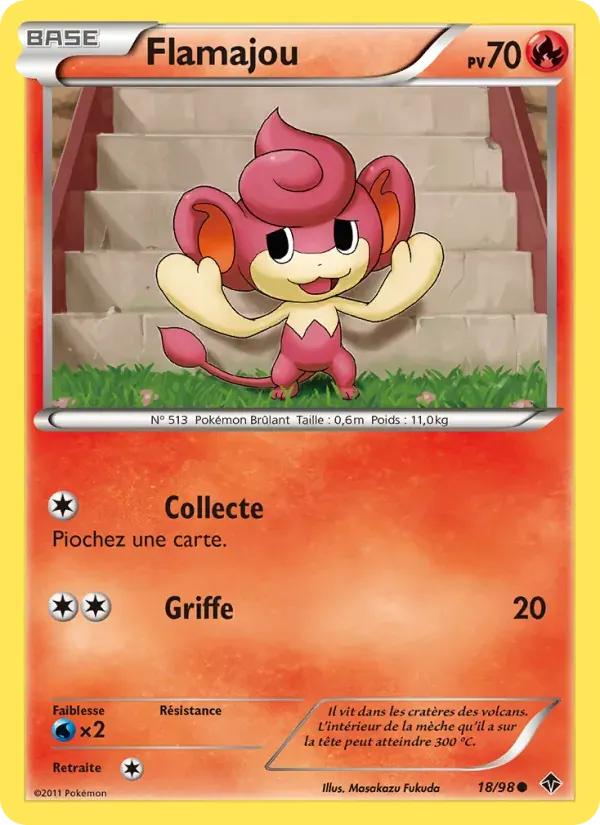 Flamajou — Pouvoirs Émergents 18 French Pokémon card
