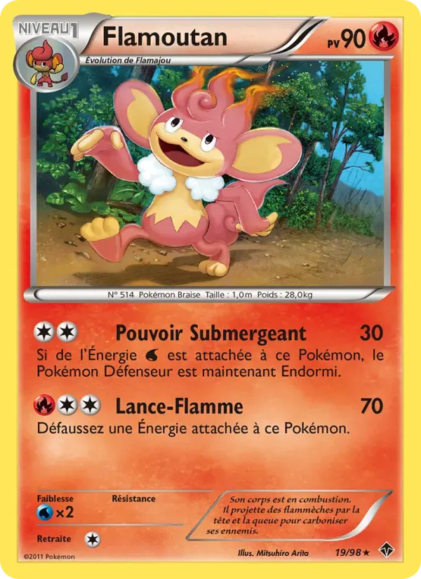 Flamoutan — Pouvoirs Émergents 19 French Pokémon card