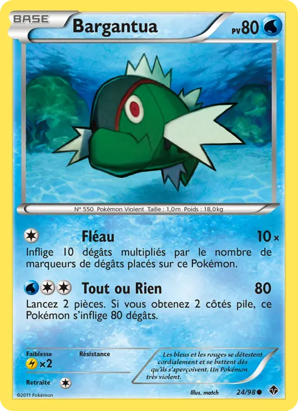 Bargantua — Pouvoirs Émergents 24 French Pokémon card