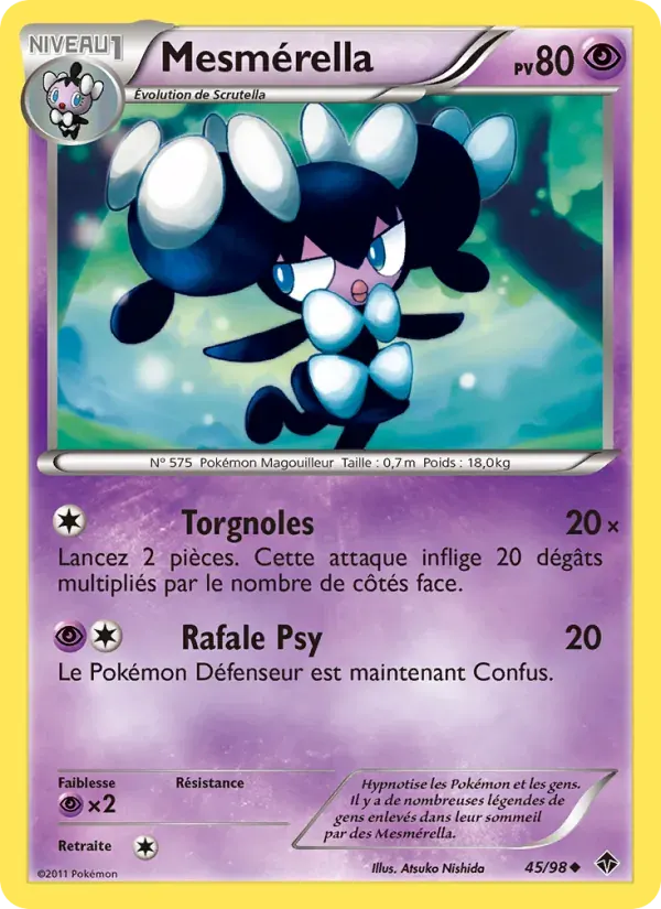 Mesmérella — Pouvoirs Émergents 45 French Pokémon card