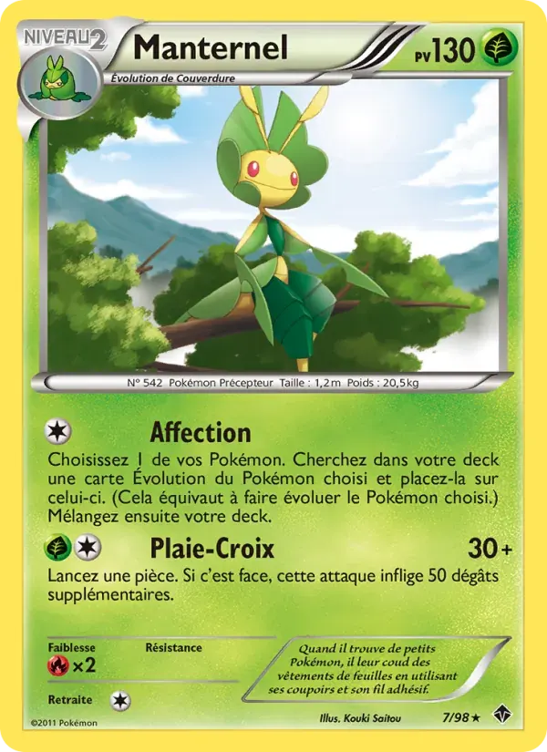 Manternel — Pouvoirs Émergents 7 French Pokémon card