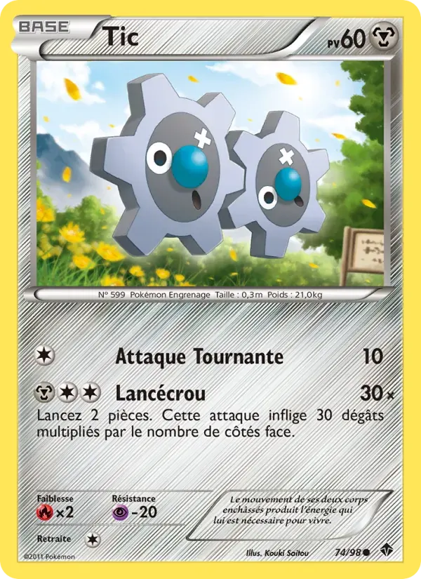 Tic — Pouvoirs Émergents 74 French Pokémon card