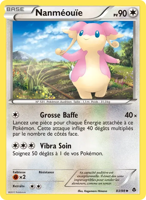 Nanméouïe — Pouvoirs Émergents 83 French Pokémon card