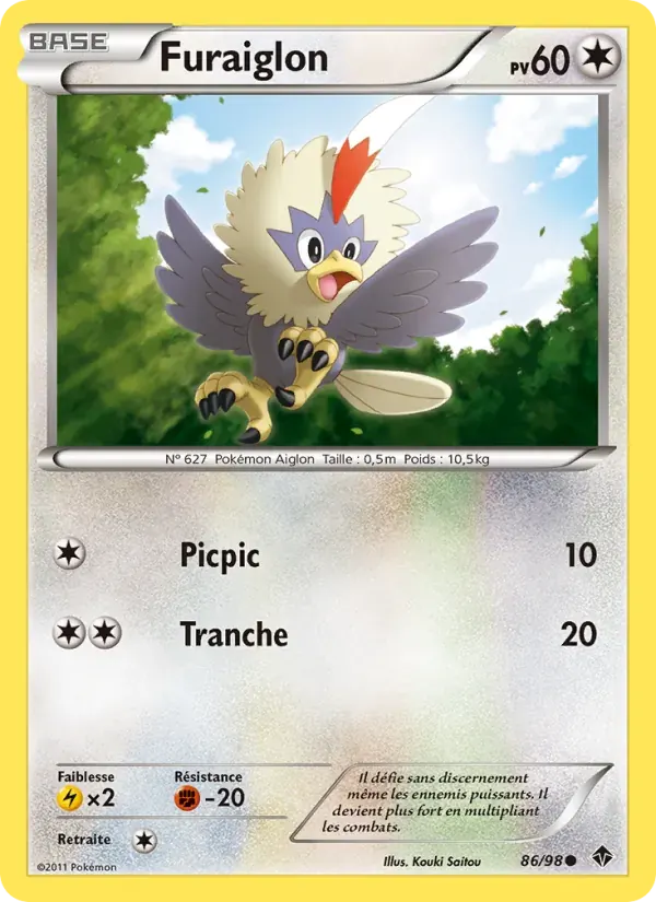 Furaiglon — Pouvoirs Émergents 86 French Pokémon card