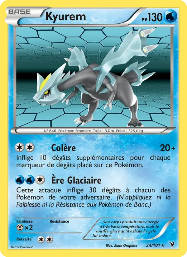 Kyurem — Nobles Victoires 34 French Pokémon card