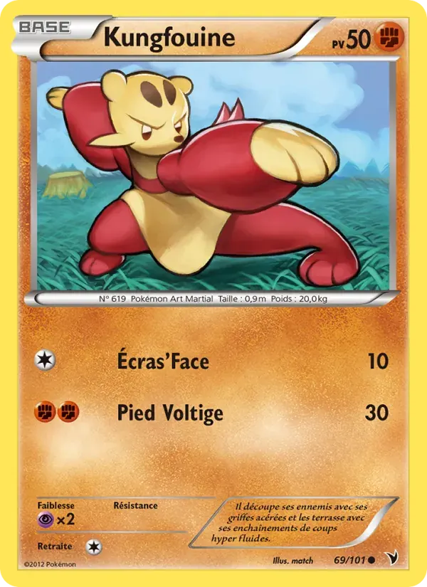 Kungfouine — Nobles Victoires 69 French Pokémon card
