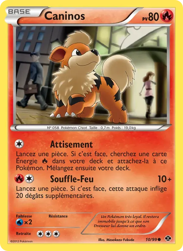 Caninos — Destinées Futures 10 French Pokémon card
