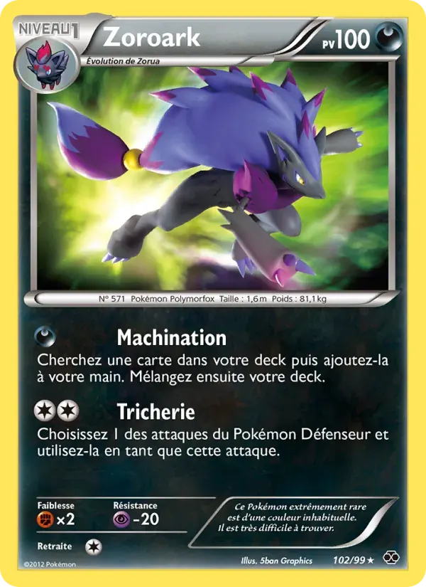 Zoroark — Destinées Futures 102 French Pokémon card
