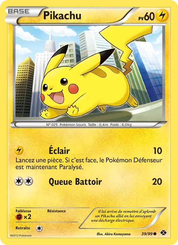 Pikachu — Destinées Futures 39 French Pokémon card